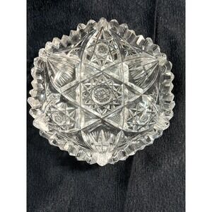 ANTIQUE ~ AMERICAN BRILLIANT PERIOD BOWL 4.75" x 1.25" (2665)